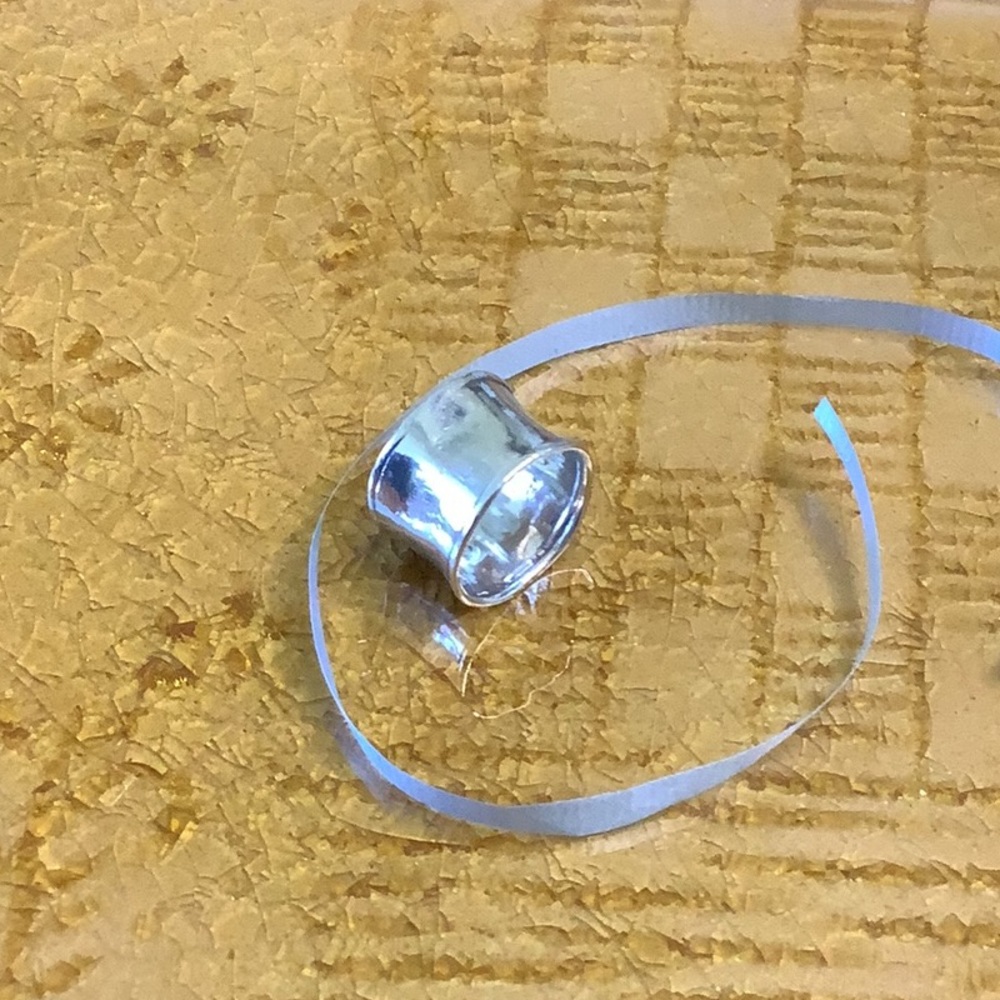 Silpada VINTAGE Hammered Cuff Ring R0723 Size 7 - Picture 11 of 16